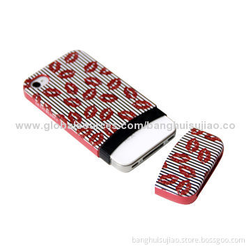2014 most popular PC mobile phone cases, two-pieces design for iPhone 4